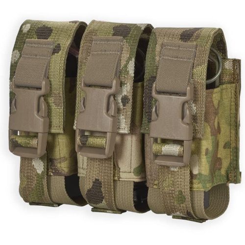 Chase Tactical Adjustable Triple Flashbang Pouch for Stun or 40 mm Ordnance Chase Tactical