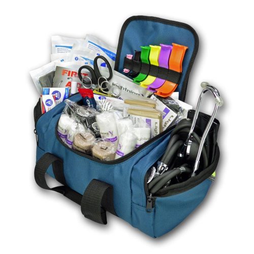 Compact First Responder Stocked Trauma Bag w/Fill Kit B Lightning X