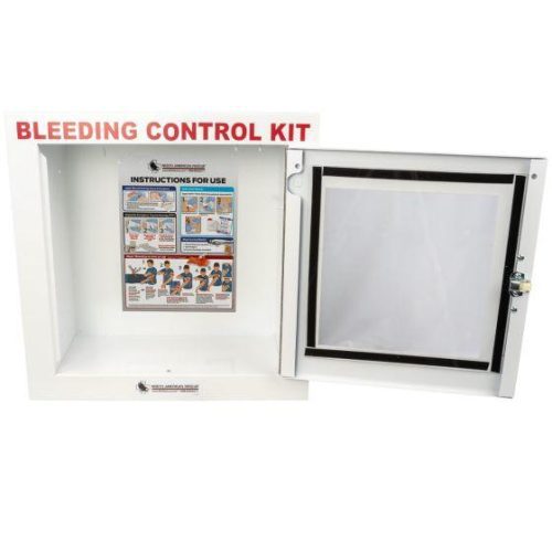 metal semi recessed cabinet for public access bleeding control packs vendor 3