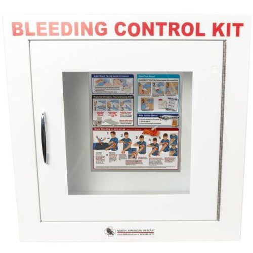 metal semi recessed cabinet for public access bleeding control packs vendor 4