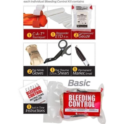 Public Access Bleeding Control 5 Pack North American Rescue