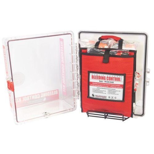 public access bleeding control station 8 pack vacuum sealed clear polycarbonate cabinet vendor 2