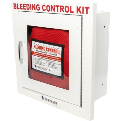 public access bleeding control station 8 pack vacuum sealed metal semi recessed cabinet vendor 3